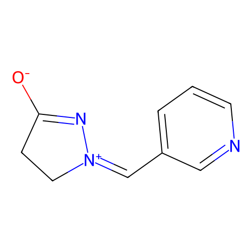 2-(Pyridin-3-ylmethylidene)-3,4-dihydropyrazol-2-ium-5-olate structure