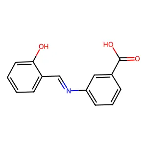 N-Salicylidene-m-aminobenzoic acid structure