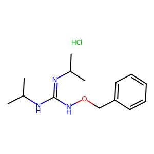 Guanidine, 1-(benzyloxy)-2,3-diisopropyl-, hydrochloride structure