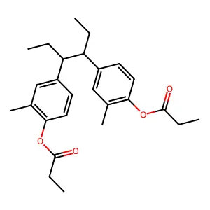 Methestrol dipropionate structure