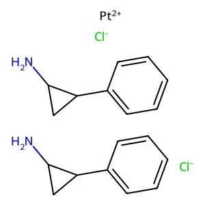 dichlorobis(tranylcypromine)platinum(II) structure