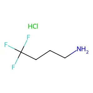 1-Butanamine, 4,4,4-trifluoro-, hydrochloride (1:1) structure