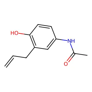 N-(3-烯丙基-4-羟基苯基)乙酰胺 structure
