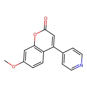 Coumarin, 7-methoxy-4-(4-pyridyl)- structure