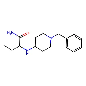 2-((1-苄基-4-哌啶基)氨基)丁酰胺 structure