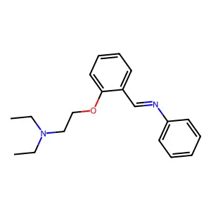 ANILINE, N-(o-(2-(DIETHYLAMINO)ETHOXY)BENZYLIDENE)- structure