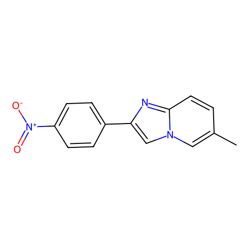 6-Methyl-2-(4-nitrophenyl)imidazo[1,2-a]pyridine structure
