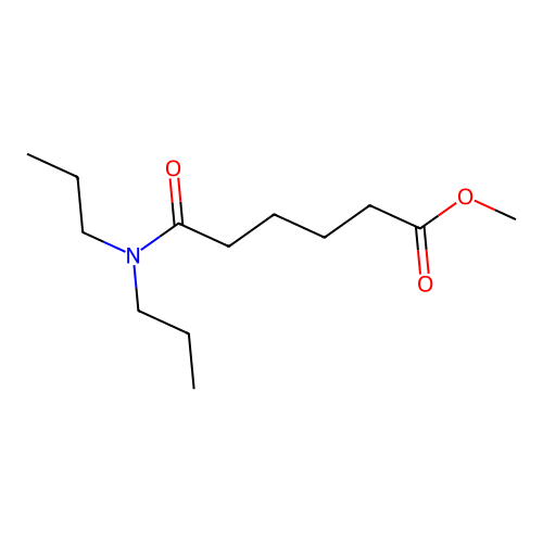 Methyl 6-(dipropylamino)-6-oxohexanoate structure