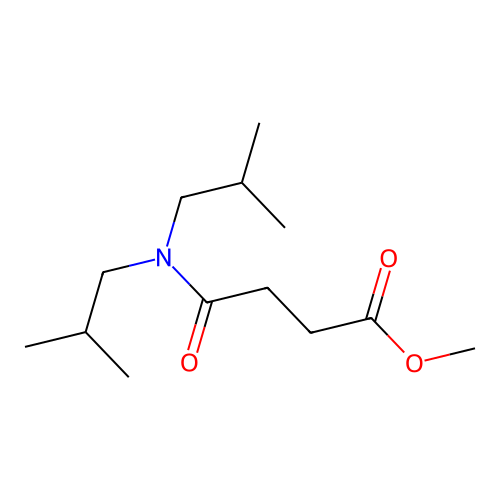 Methyl 4-[bis(2-methylpropyl)amino]-4-oxobutanoate structure