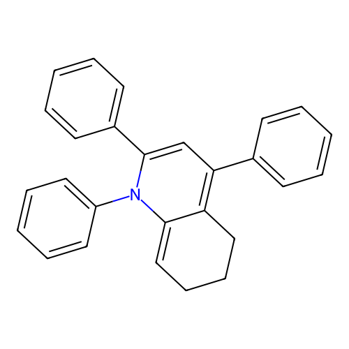 Quinoline, 1,5,6,7-tetrahydro-1,2,4-triphenyl- structure