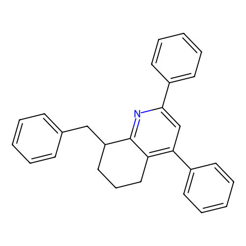 8-Benzyl-2,4-diphenyl-5,6,7,8-tetrahydroquinoline structure