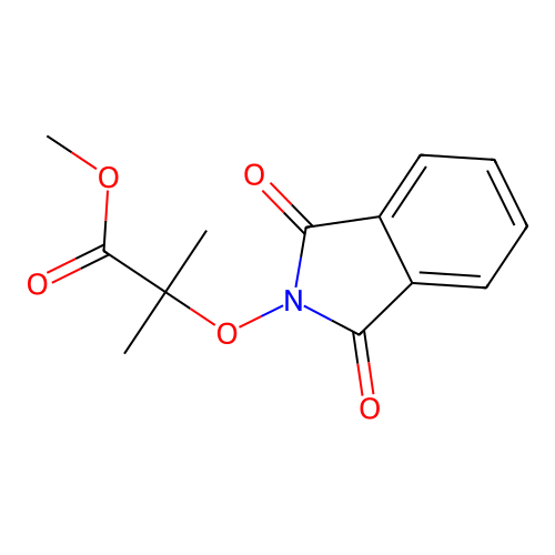 Methyl 2-(1,3-dioxoisoindol-2-yl)oxy-2-methylpropanoate structure