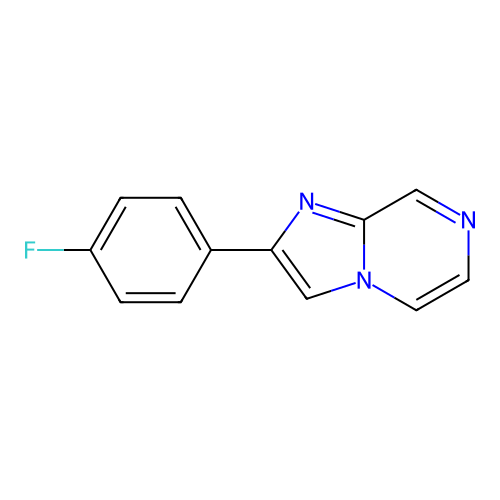 2-(4-Fluorophenyl)imidazo[1,2-a]pyrazine structure
