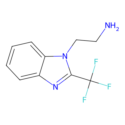 2-[2-(trifluoromethyl)-1H-benzimidazol-1-yl]ethanamine structure