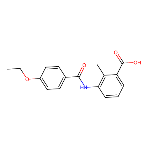 3-{[(4-Ethoxyphenyl)carbonyl]amino}-2-methylbenzoic acid structure