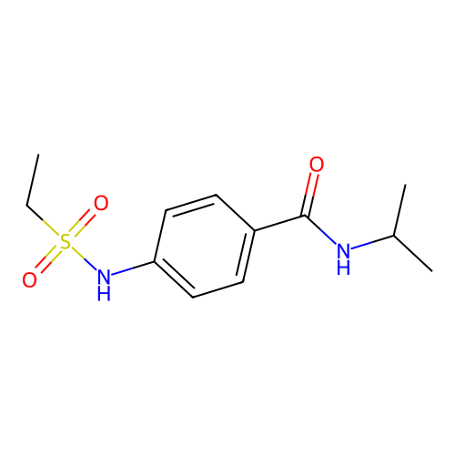 4-(ethylsulfonylamino)-N-propan-2-ylbenzamide structure