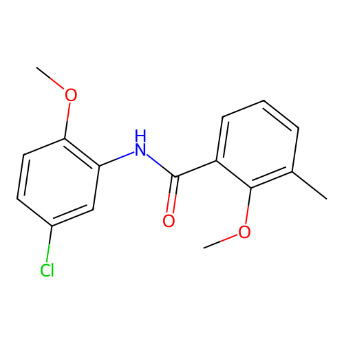 N-(5-chloro-2-methoxyphenyl)-2-methoxy-3-methylbenzamide structure