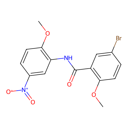 5-bromo-2-methoxy-N-(2-methoxy-5-nitrophenyl)benzamide structure