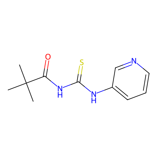 2,2-dimethyl-N-(pyridin-3-ylcarbamothioyl)propanamide structure