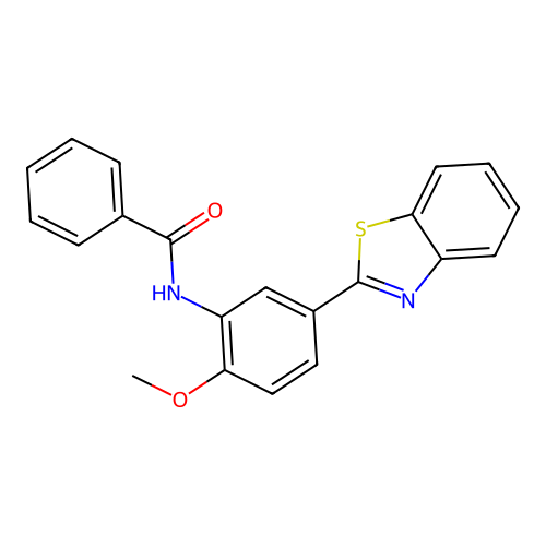 N-[5-(1,3-benzothiazol-2-yl)-2-methoxyphenyl]benzamide structure