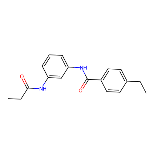 4-ethyl-N-[3-(propanoylamino)phenyl]benzamide structure