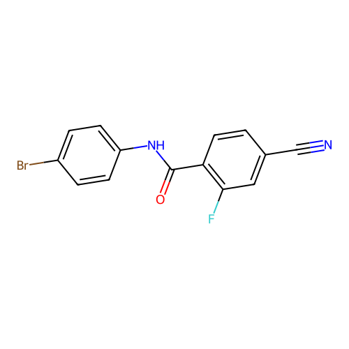 N-(4-bromophenyl)-4-cyano-2-fluorobenzamide structure