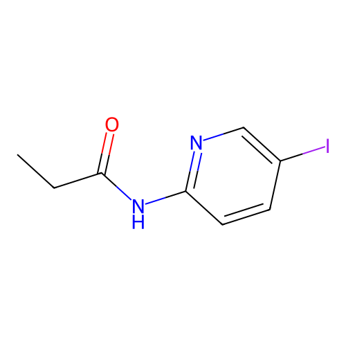 N-(5-iodopyridin-2-yl)propanamide structure