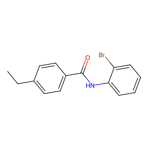 N-(2-bromophenyl)-4-ethylbenzamide structure