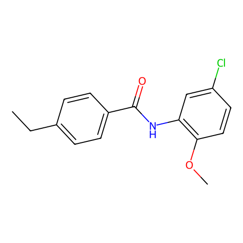 N-(5-chloro-2-methoxyphenyl)-4-ethylbenzamide structure