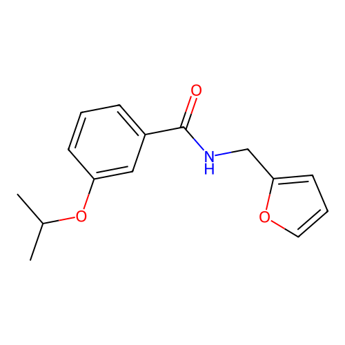 N-(2-furylmethyl)-3-isopropoxybenzamide structure