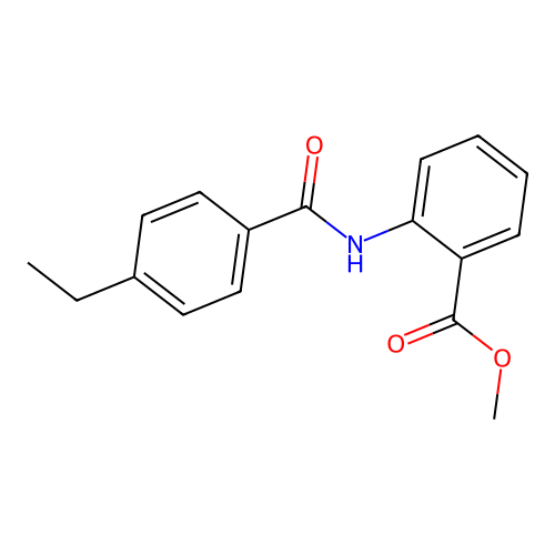 Methyl 2-[(4-ethylbenzoyl)amino]benzoate structure