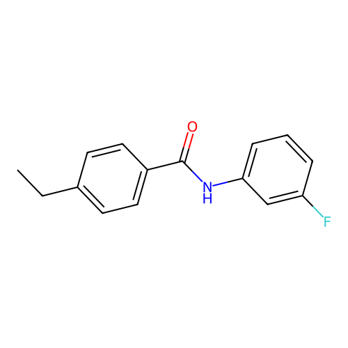 4-ethyl-N-(3-fluorophenyl)benzamide structure