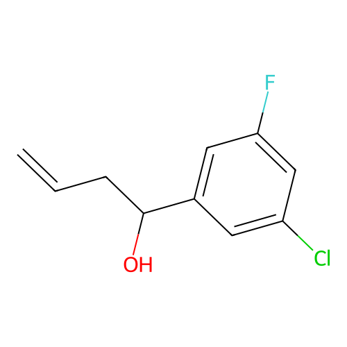 4-(3-Chloro-5-fluorophenyl)-1-buten-4-ol structure