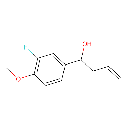4-(3-Fluoro-4-methoxyphenyl)-1-buten-4-ol structure