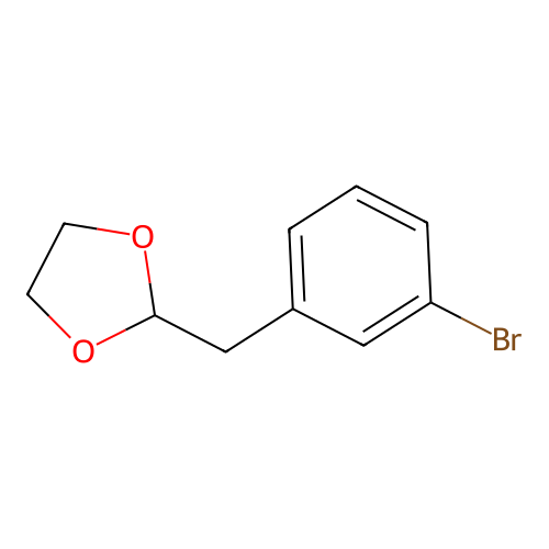 2-(3-Bromobenzyl)-1,3-dioxolane structure