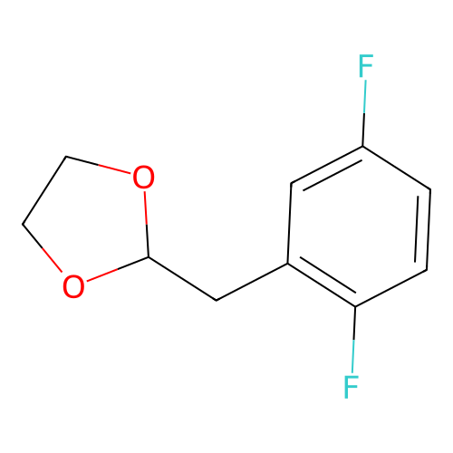 1,4-Difluoro-2-(1,3-dioxolan-2-ylmethyl)benzene structure