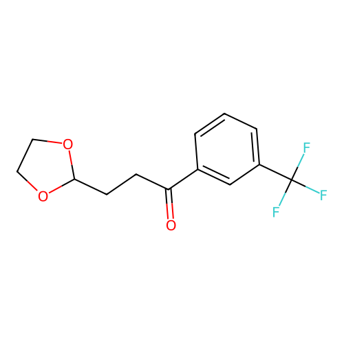 3-(1,3-Dioxolan-2-yl)-1-(3-(trifluoromethyl)phenyl)propan-1-one structure