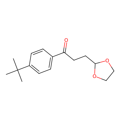 1-(4-(tert-Butyl)phenyl)-3-(1,3-dioxolan-2-yl)propan-1-one structure