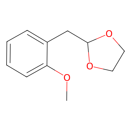 2-[(2-Methoxyphenyl)methyl]-1,3-dioxolane structure