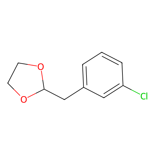 2-[(3-Chlorophenyl)methyl]-1,3-dioxolane structure