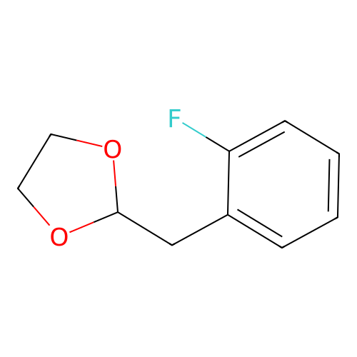 2-(1,3-Dioxolan-2-ylmethyl)-1-fluorobenzene structure
