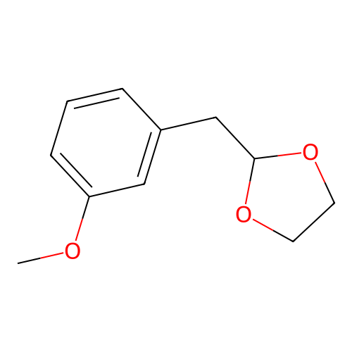 2-[(3-Methoxyphenyl)methyl]-1,3-dioxolane structure