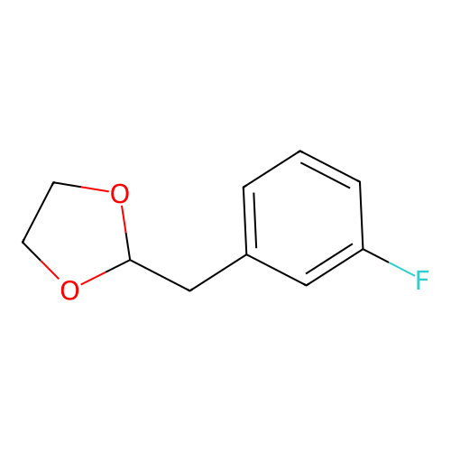 2-[(3-Fluorophenyl)methyl]-1,3-dioxolane structure