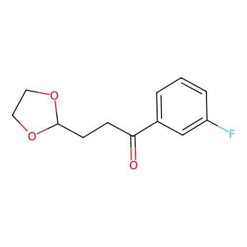 3-(1,3-Dioxolan-2-yl)-1-(3-fluorophenyl)propan-1-one structure