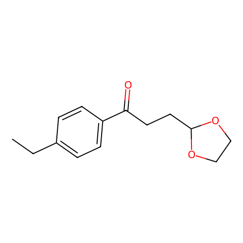 3-(1,3-Dioxolan-2-yl)-1-(4-ethylphenyl)propan-1-one structure