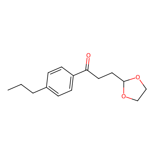 3-(1,3-Dioxolan-2-yl)-1-(4-propylphenyl)propan-1-one structure