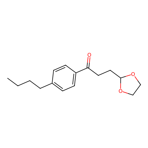 1-(4-Butylphenyl)-3-(1,3-dioxolan-2-yl)propan-1-one structure