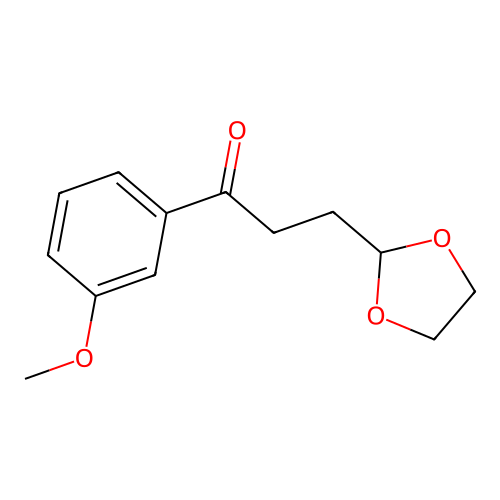 3-(1,3-Dioxolan-2-yl)-1-(3-methoxyphenyl)propan-1-one structure
