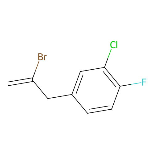 2-Bromo-3-(3-chloro-4-fluorophenyl)-1-propene structure