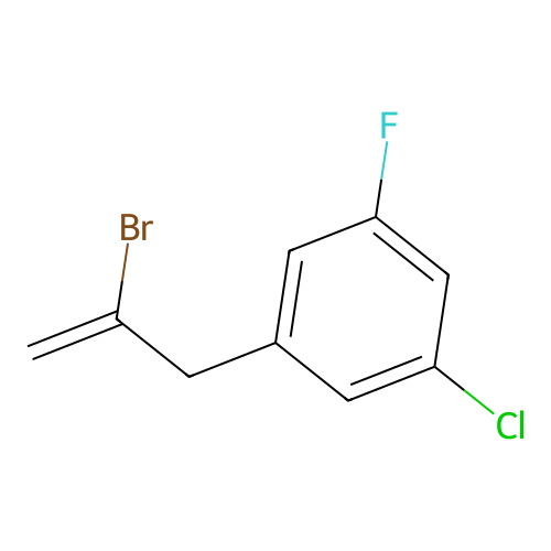 2-Bromo-3-(3-chloro-5-fluorophenyl)-1-propene structure
